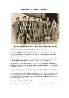 A preview of a PDF biography for Bourton, Eric